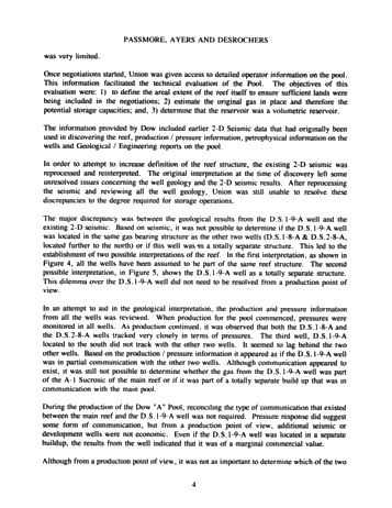 The Integrated Approach to Modeling the Dow-Sarnia Block "A Pool Page 4