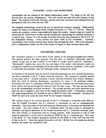 The Integrated Approach to Modeling the Dow-Sarnia Block "A Pool Page 17