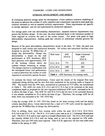 The Integrated Approach to Modeling the Dow-Sarnia Block "A Pool Page 20