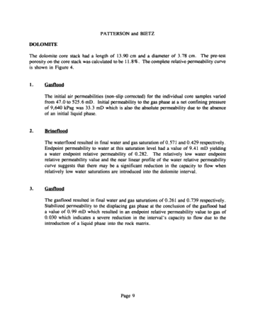 Gas Storage Reservoir Performance Optimization Through Relative Permeability Studies Page 9
