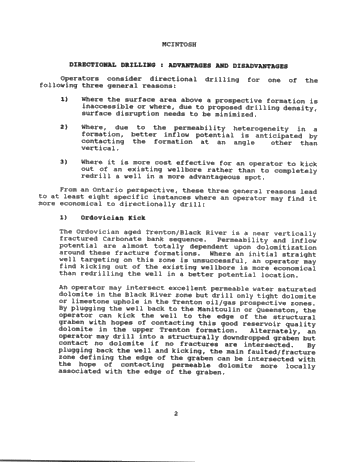 Directional Drilling: an Ontario Perspective Page 2