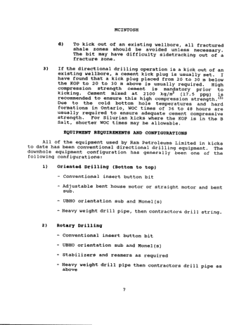 Directional Drilling: an Ontario Perspective Page 7