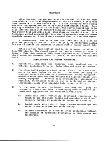 Directional Drilling: an Ontario Perspective Page 11