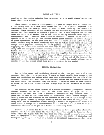 Natural Gas Pricing and Contracting Practices in North America Page 4