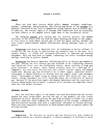 Natural Gas Pricing and Contracting Practices in North America Page 12