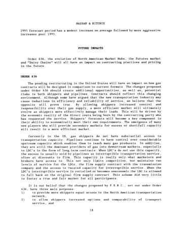 Natural Gas Pricing and Contracting Practices in North America Page 17