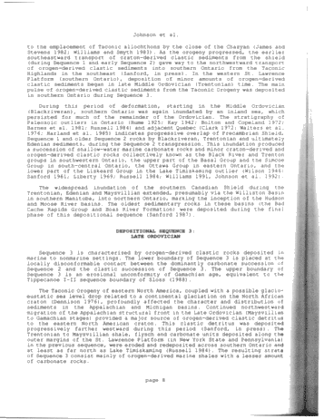 The Paleozoic and Mesozoic Geology of Ontario: New Insights From the Application of Sequence Stratigraphic Concepts Page 8