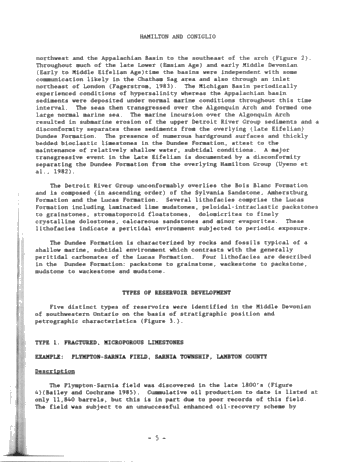 Styles of Reservoir Development in the Middle Devonian of Southwestern Ontario Page 5