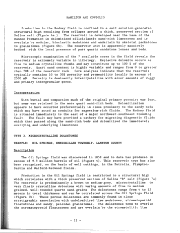 Styles of Reservoir Development in the Middle Devonian of Southwestern Ontario Page 11