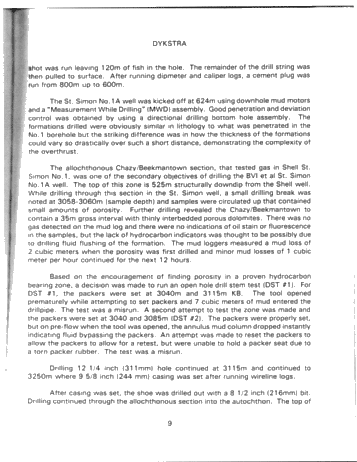 Recent Gas Exploration in the St. Lawrence Lowlands, Quebec: BVI et al St. Simon No. 1 Page 6
