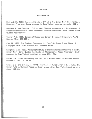 Recent Gas Exploration in the St. Lawrence Lowlands, Quebec: BVI et al St. Simon No. 1 Page 12