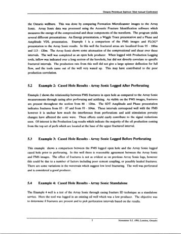 Through Casing Fracture Detection in the Trenton Dolomite Using Sonic Techniques Page 5