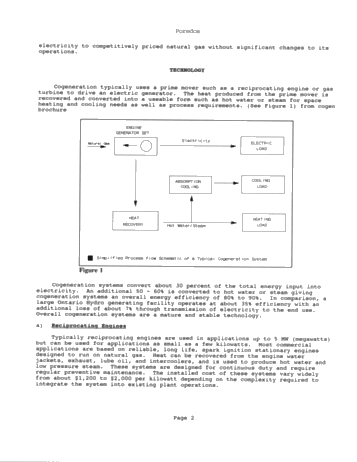 Cogeneration Markets in Ontario Page 2