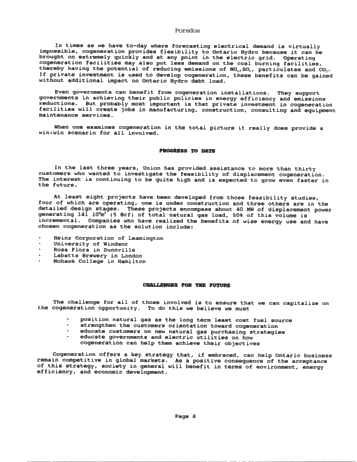 Cogeneration Markets in Ontario Page 8