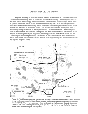Oil and Gas Accumulations and Basement Structures in Southern Ontario, Canada Page 19
