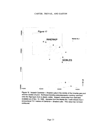 Oil and Gas Accumulations and Basement Structures in Southern Ontario, Canada Page 23