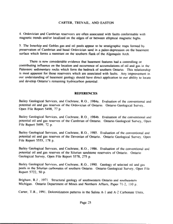 Oil and Gas Accumulations and Basement Structures in Southern Ontario, Canada Page 25