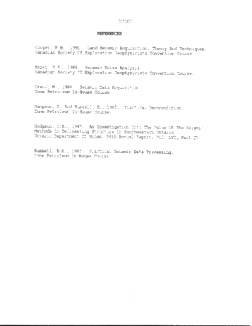 Seismic Noise Removal in Ontario, Acquisition Versus Processing Page 10