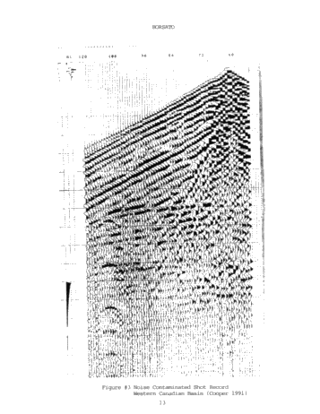 Seismic Noise Removal in Ontario, Acquisition Versus Processing Page 13