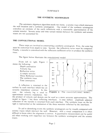Automatic Synthetic Seismogram Alignment With Ontario Examples Page 2
