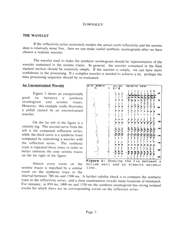 Automatic Synthetic Seismogram Alignment With Ontario Examples Page 3