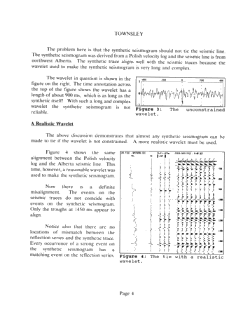 Automatic Synthetic Seismogram Alignment With Ontario Examples Page 4