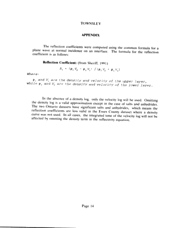 Automatic Synthetic Seismogram Alignment With Ontario Examples Page 14