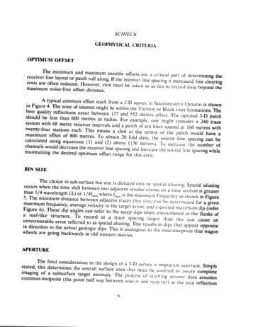 Overview of 3D Seismic Survey Design Page 6
