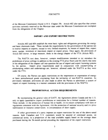 Nuts and Bolts of Working With NAFTA Page 3