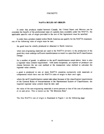 Nuts and Bolts of Working With NAFTA Page 6