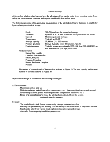 Hydrocarbon Storage in Geological Formations of Ontario Page 8