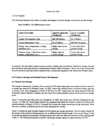 Hydrocarbon Storage in Geological Formations of Ontario Page 9