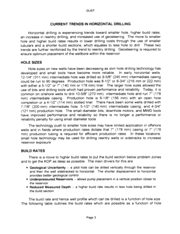 Horizontal Drilling: Where is it Going? Page 3