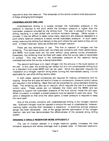 Horizontal Drilling: Where is it Going? Page 6