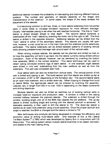 Horizontal Drilling: Where is it Going? Page 7