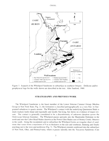 Silurian Whirlpool Formation Sedimentology, Niagara Peninsula, Outcrops and Subsurface Page 3