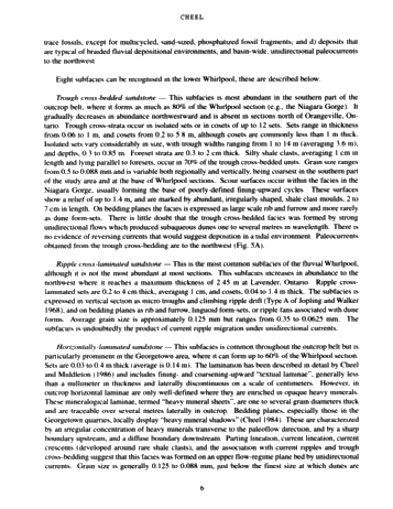 Silurian Whirlpool Formation Sedimentology, Niagara Peninsula, Outcrops and Subsurface Page 6