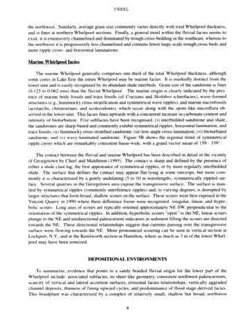 Silurian Whirlpool Formation Sedimentology, Niagara Peninsula, Outcrops and Subsurface Page 8