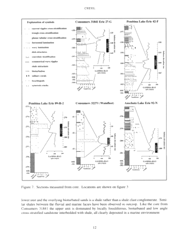Silurian Whirlpool Formation Sedimentology, Niagara Peninsula, Outcrops and Subsurface Page 12