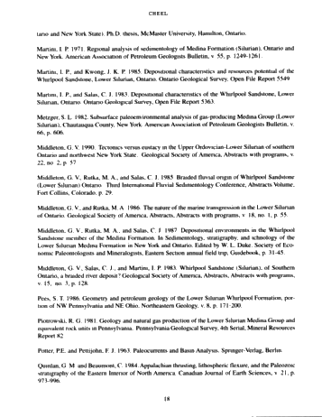 Silurian Whirlpool Formation Sedimentology, Niagara Peninsula, Outcrops and Subsurface Page 18