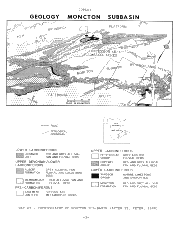 Oil and Gas Potential of Carboniferous Lacustrine Clastics in the Moncton Sub Basin, N.B. Page 3