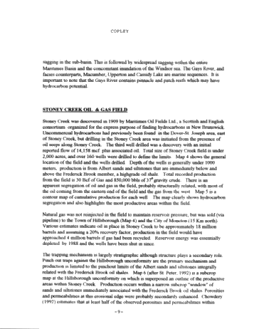 Oil and Gas Potential of Carboniferous Lacustrine Clastics in the Moncton Sub Basin, N.B. Page 9