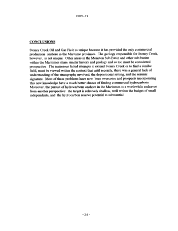 Oil and Gas Potential of Carboniferous Lacustrine Clastics in the Moncton Sub Basin, N.B. Page 27