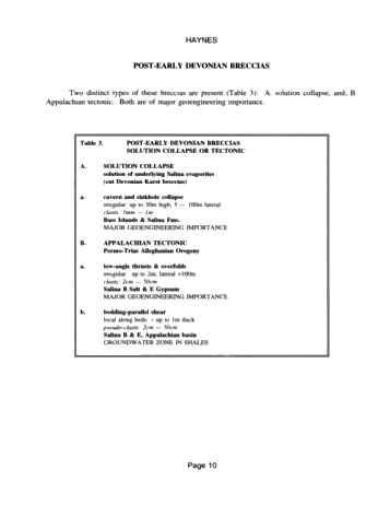 Breccia, Ancient and Modern, Cayugan Series Page 10