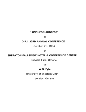Luncheon Address Page 1