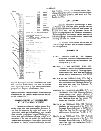 Stacking Patterns of Cyclic Parasequences in Cambro-Ordovician Carbonates of Eastern New York State Page 9