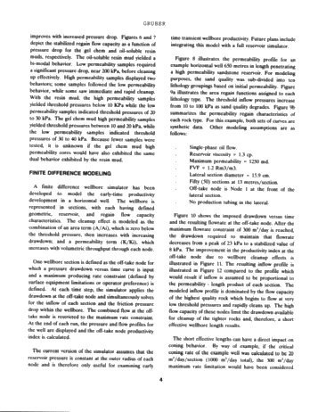 New Laboratory Procedures for Evaluation of Drilling Induced Formation Damage and Horizontal Well Performance Page 4