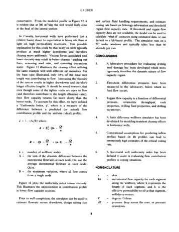 New Laboratory Procedures for Evaluation of Drilling Induced Formation Damage and Horizontal Well Performance Page 5