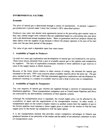 Marketing Ontario Gas; A Producer's Perspective Page 3