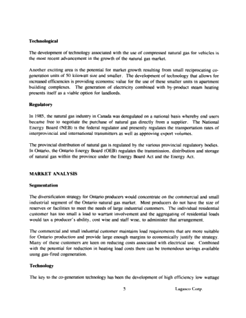 Marketing Ontario Gas; A Producer's Perspective Page 5
